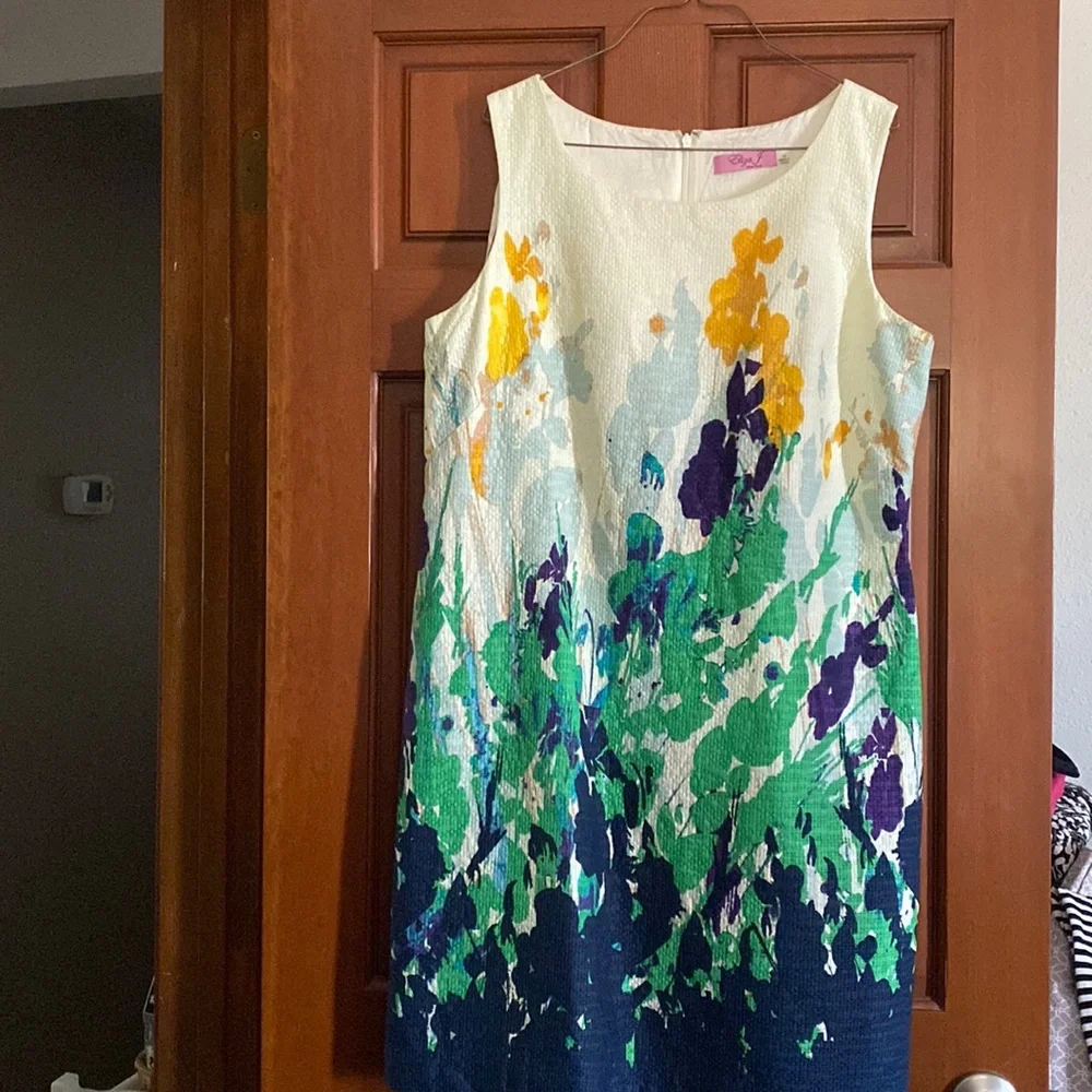 Eliza J Sleeveless Dress size 16. 100% Cotton. Lined - Picture 1 of 9